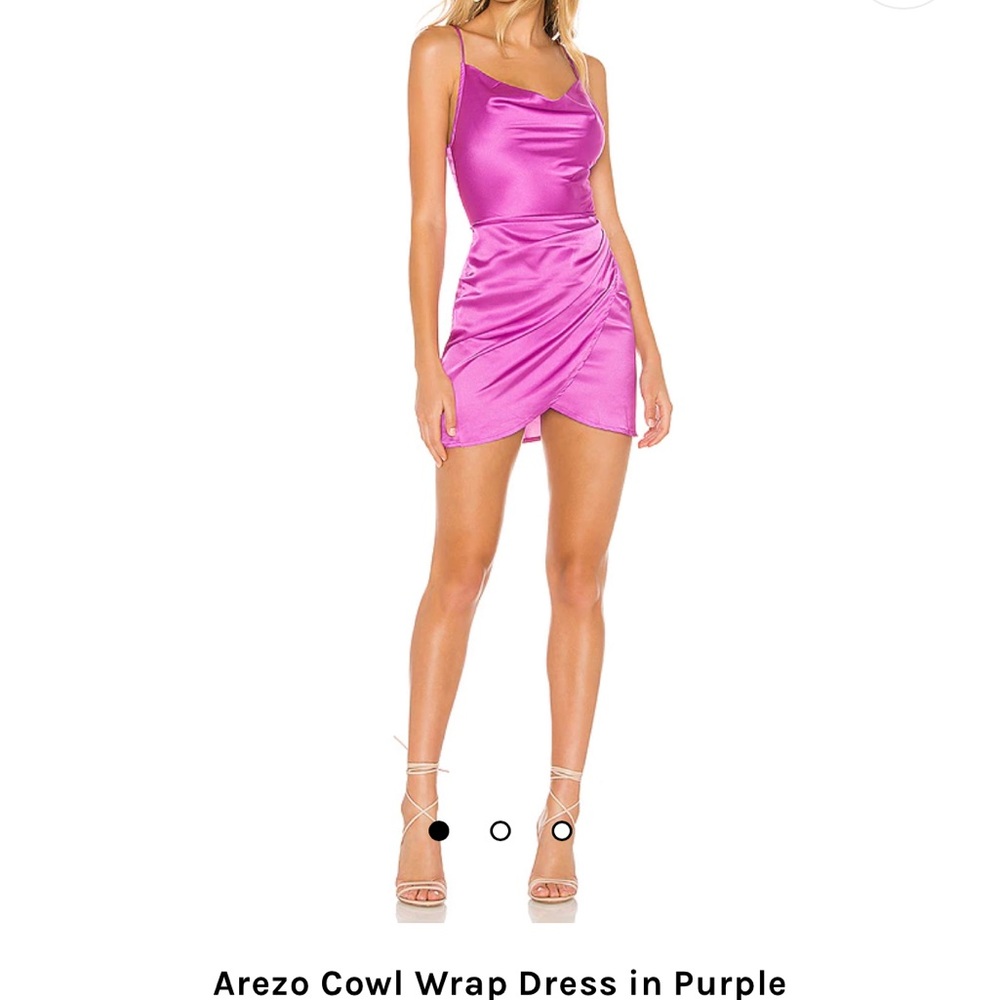 Revolve, Arezo Cowl Wrap Dress in Purple